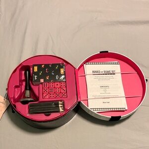 Hallmark Barbie Bunco Set in Elegant Cream and Black Hat Box